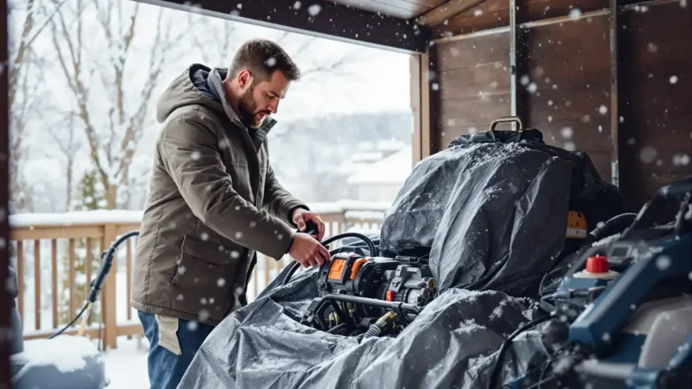 In de winter kan deze gewoonte op uw terras uw buitenreinigingsapparaat beschadigen en tot hoge kosten leiden
