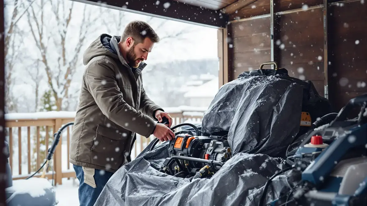 In de winter kan deze gewoonte op uw terras uw buitenreinigingsapparaat beschadigen en tot hoge kosten leiden